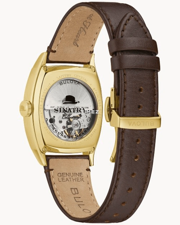 Bulova,Young at Heart 33.50mm,33.50mm,Stainless Steel,Brown,Automatic,Day,Sapphire,Crystal Glass,97B198