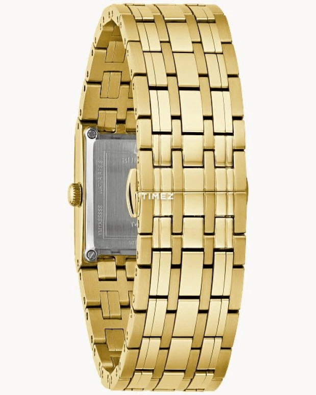 Bulova,Quadra 21mm,21mm,Stainless Steel,Black,Quartz,Hardlex,Square,97P167