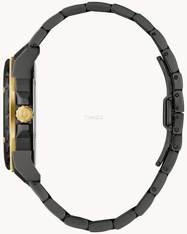 Bulova,Marine Star 44mm,44mm,Stainless Steel,Black,Quartz,Day,Sapphire,Crystal Glass,98D176