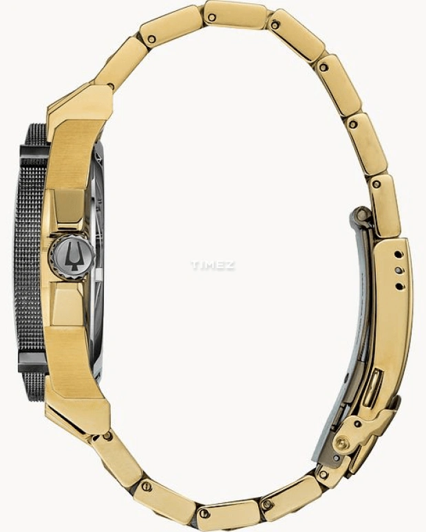 Bulova,Icon 46.50mm,46.50mm,Stainless Steel,Black,Quartz,Day,Hardlex,98D156