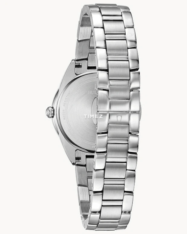 Bulova,Sutton 32.50mm,32.50mm,Stainless Steel,White,Quartz,Sapphire,Crystal Glass,Round,96R228