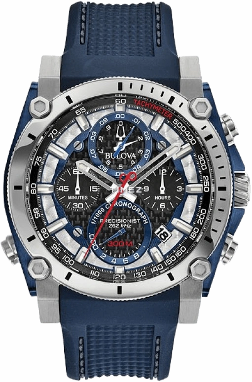 Bulova,Icon 46.50mm,46.50mm,Stainless Steel,Black,Quartz,Chronograph,Day,98B315