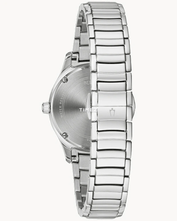 Bulova,Classic 31mm,31mm,Stainless Steel,Grey,Quartz,Hardlex,Round,96R216