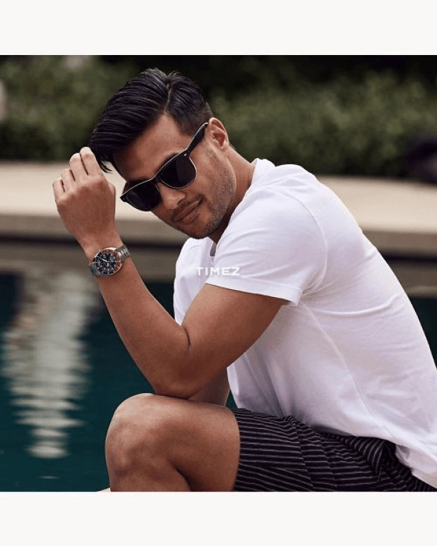 Bulova,Oceanographer 41mm,41mm,Stainless Steel,Blue,Automatic,Day,Dule Time,GMT,96B405