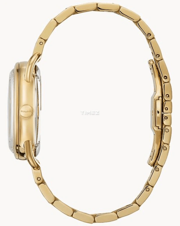 Bulova,Commodore 34.40mm,34.40mm,Stainless Steel,Champagne,Automatic,Day,Sapphire,Crystal Glass,97M118