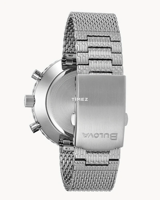 Bulova,Chronograph 46mm,46mm,Stainless Steel,Blue,White,Quartz,Chronograph,Sapphire,Crystal Glass,96K101