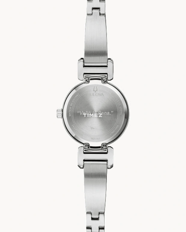 Bulova,Modern 26mm,26mm,Stainless Steel,White,Quartz,Hardlex,Round,96P241