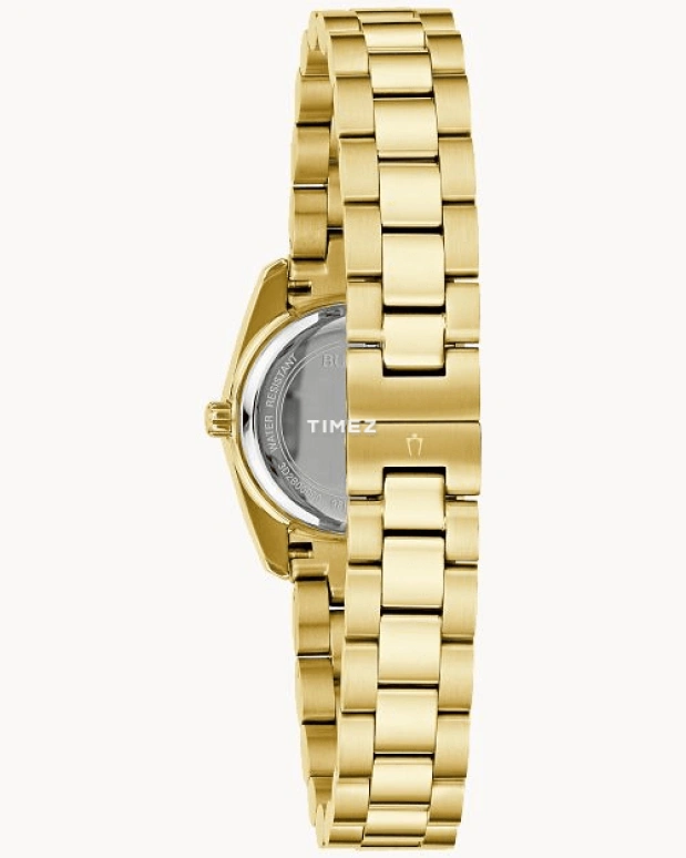 Bulova,Crystal 23.50mm,23.50mm,Stainless Steel,White,Quartz,Hardlex,Round,98X137