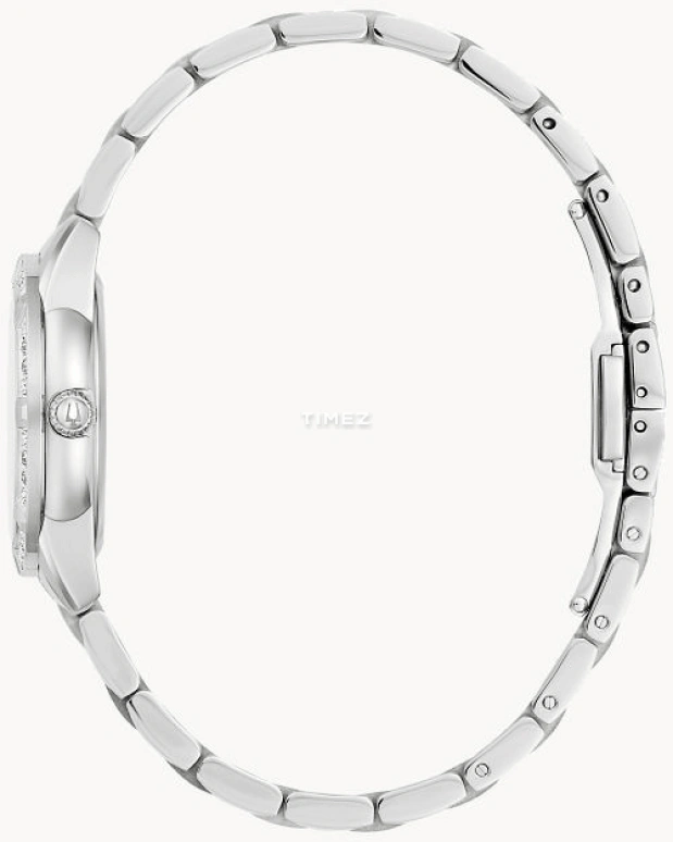 Bulova,Sutton 28mm,28mm,Stainless Steel,White,Quartz,Sapphire,Hardlex,Round,96R253