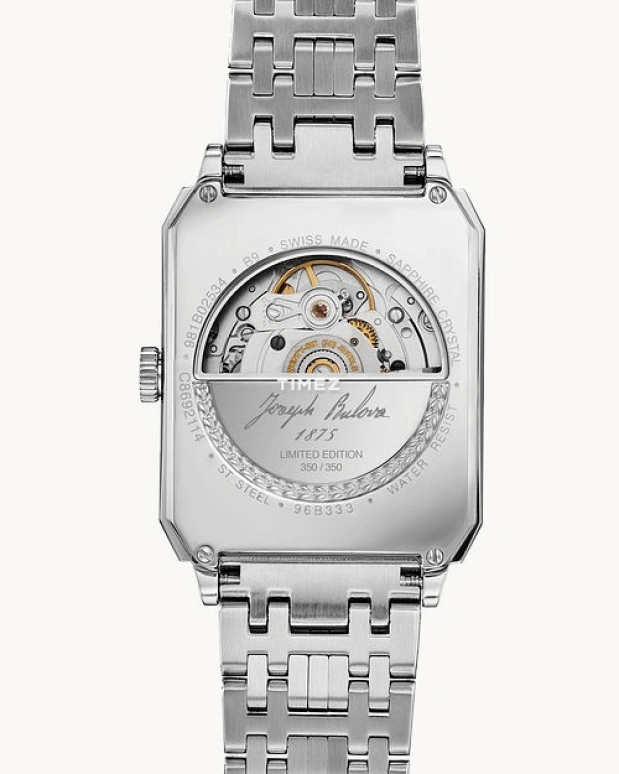 Bulova,Breton 32mm,32mm,Stainless Steel,Cream,Automatic,Day,Sapphire,Crystal Glass,96B333