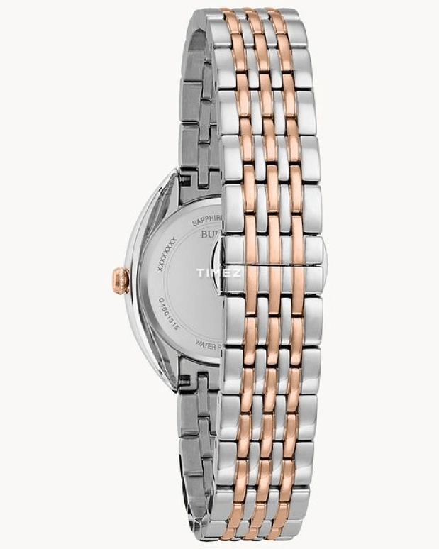 Bulova,Classic 30mm,30mm,Stainless Steel,Brown,Quartz,Sapphire,Crystal Glass,Silver,98R230