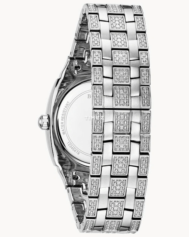Bulova,Phantom 40mm,40mm,Stainless Steel,Silver,Quartz,Day,Hardlex,96B296