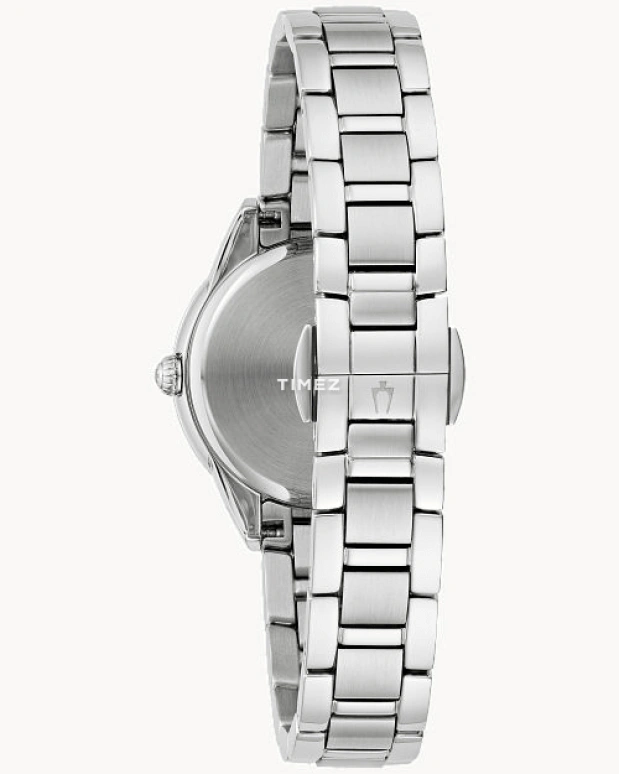 Bulova,Sutton 28mm,28mm,Stainless Steel,White,Quartz,Sapphire,Hardlex,Round,96R253