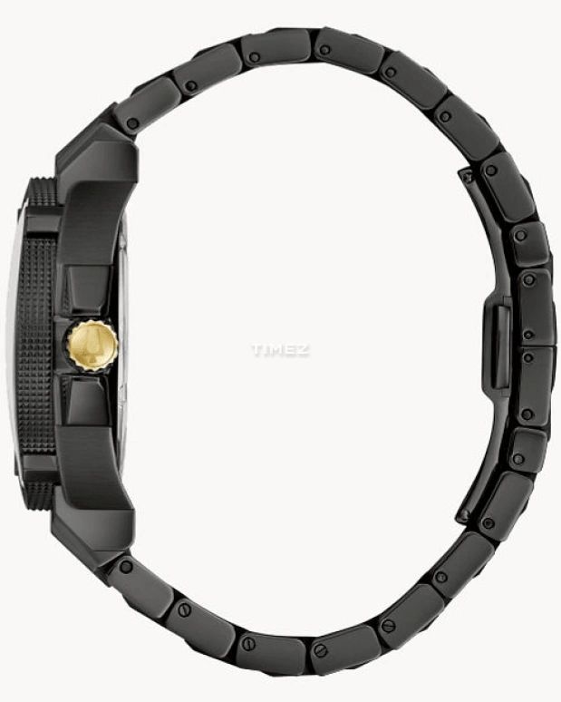 Bulova,Icon 40mm,40mm,Stainless Steel,Black,Quartz,Day,Sapphire,Crystal Glass,98B408