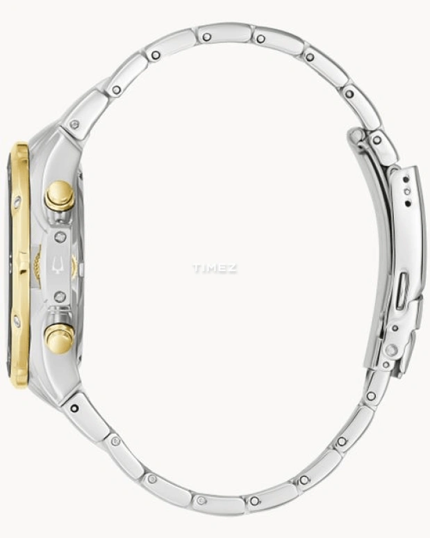 Bulova,Classic 42.50mm,42.50mm,Stainless Steel,Black,Quartz,Chronograph,Day,98B376
