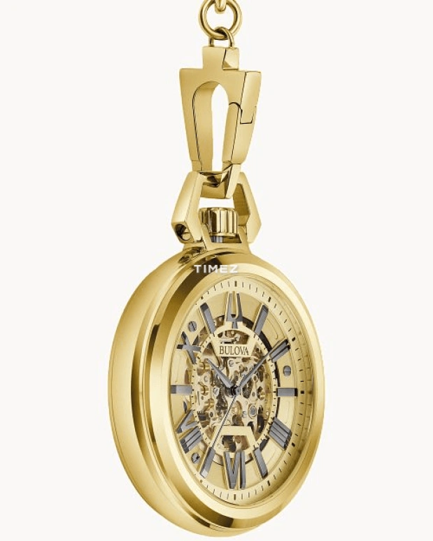 Bulova,Sutton 50mm,50mm,Stainless Steel,Gold,Automatic,Hardlex,Round,97A178