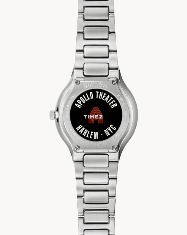 Bulova,Apollo 32mm,32mm,Stainless Steel,Black,Quartz,Hardlex,Round,96L309