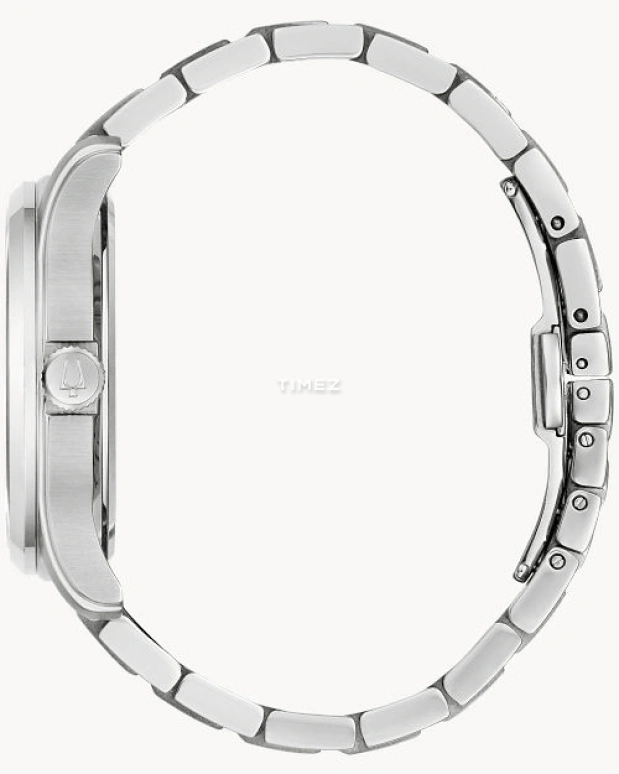 Bulova,Wilton 41mm,41mm,Stainless Steel,Blue,Quartz,Day,Hardlex,96B386
