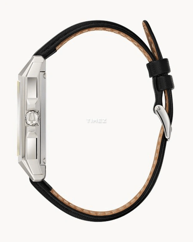 Bulova,December Gifts 35mm,35mm,Stainless Steel,Black,Quartz,Hardlex,Square,96A223