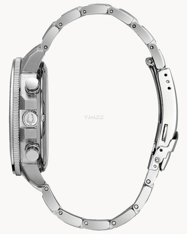 Bulova,Marine Star 45mm,45mm,Stainless Steel,Black,Quartz,Chronograph,Day,96B272