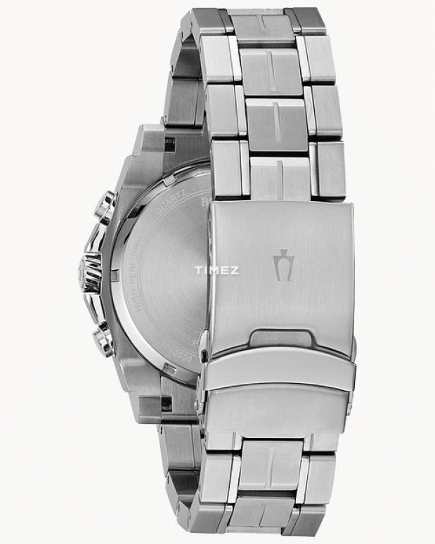 Bulova,Icon 46.50mm,46.50mm,Stainless Steel,Black,Quartz,Chronograph,Day,98B316