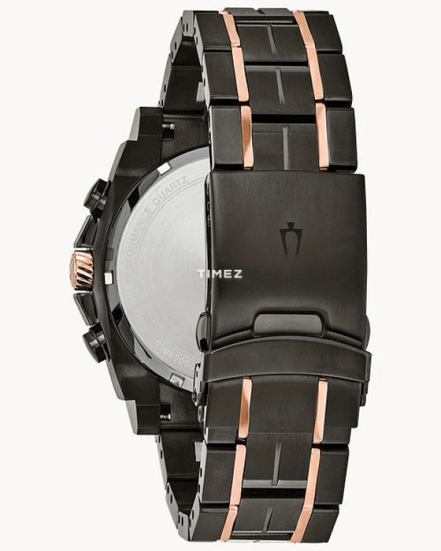 Bulova,Icon 46.50mm,46.50mm,Stainless Steel,Black,Grey,Quartz,Day,Hardlex,98D149