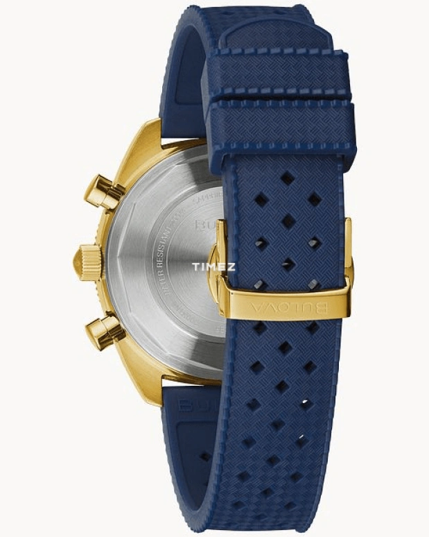 Bulova,Chronograph 40.50mm,40.50mm,Stainless Steel,Cream,Blue,Quartz,Chronograph,Sapphire,Crystal Glass,98A256