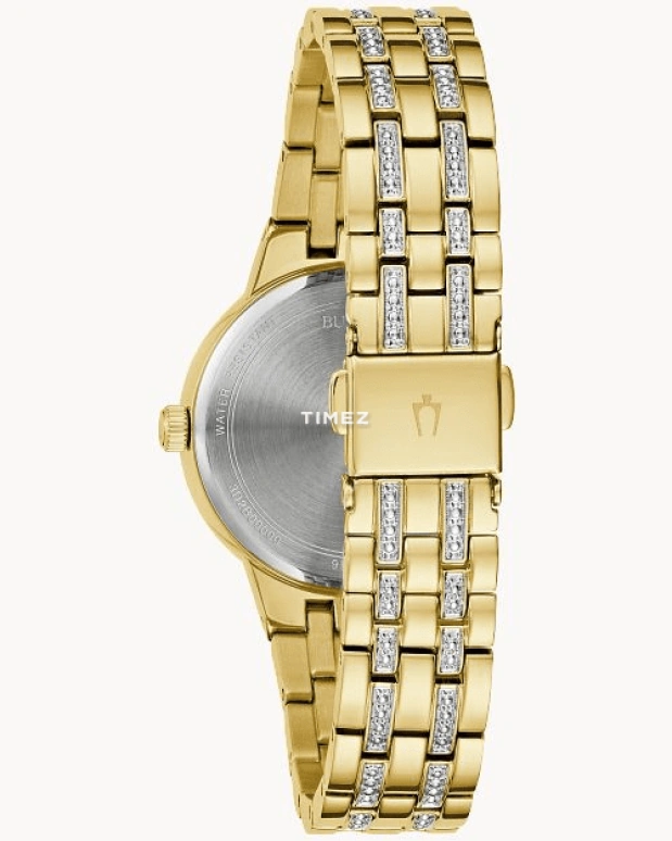 Bulova,Phantom 32.50mm,32.50mm,Stainless Steel,Champagne,Quartz,Hardlex,Round,97L176