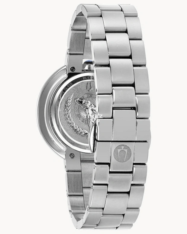 Bulova,Rubaiyat 35mm,35mm,Stainless Steel,White,Quartz,Moonphase,Date,Day,96P213