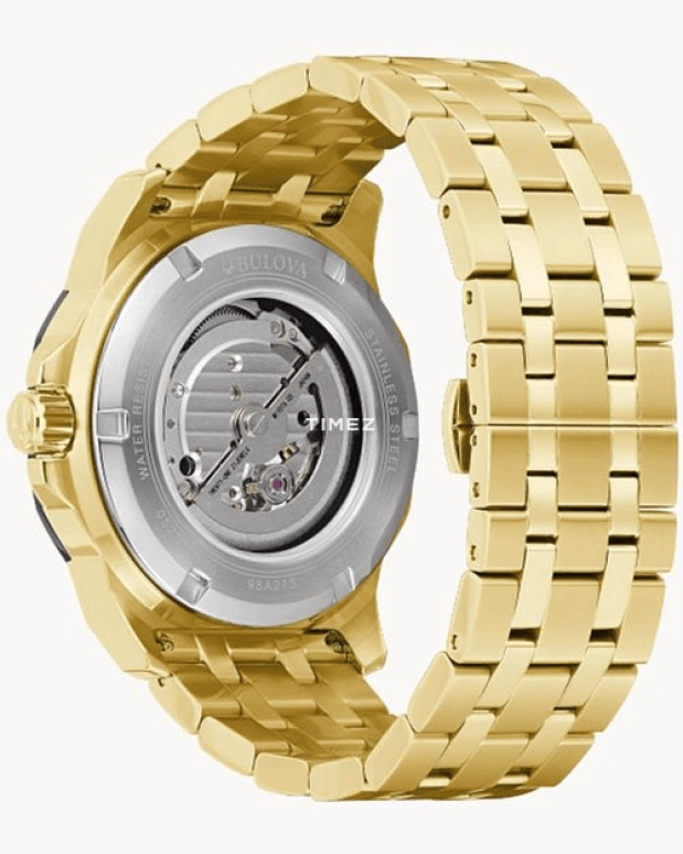 Bulova,Marine Star 44mm,44mm,Stainless Steel,Black,Automatic,Sapphire,Crystal Glass,Round,98A273
