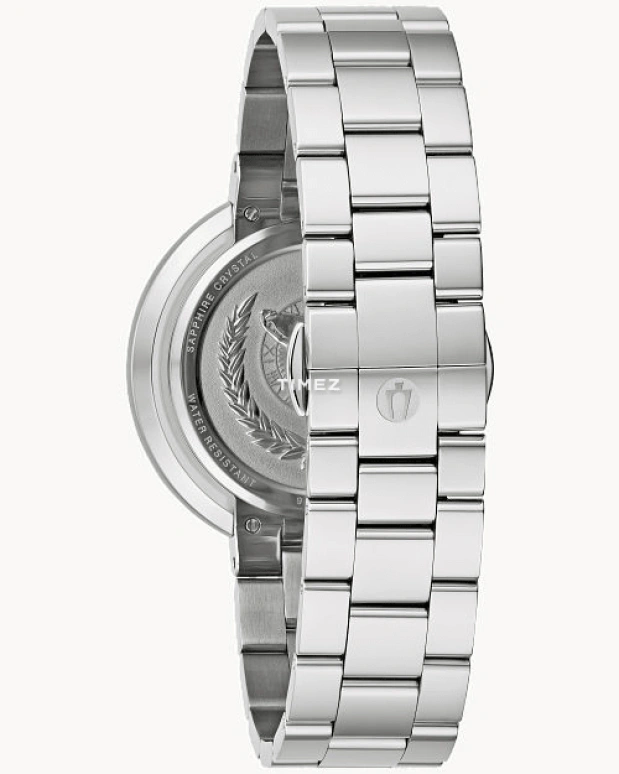 Bulova,Rubaiyat 40mm,40mm,Stainless Steel,Silver White,Quartz,Sapphire,Crystal Glass,Round,96L306