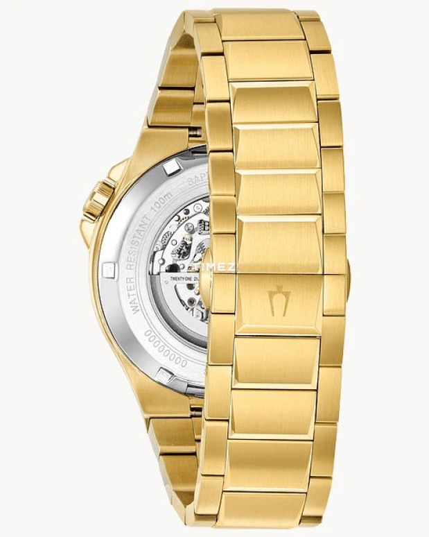 Bulova,Maquina 46mm,46mm,Stainless Steel,Black,Automatic,Sapphire,Crystal Glass,Round,98A178