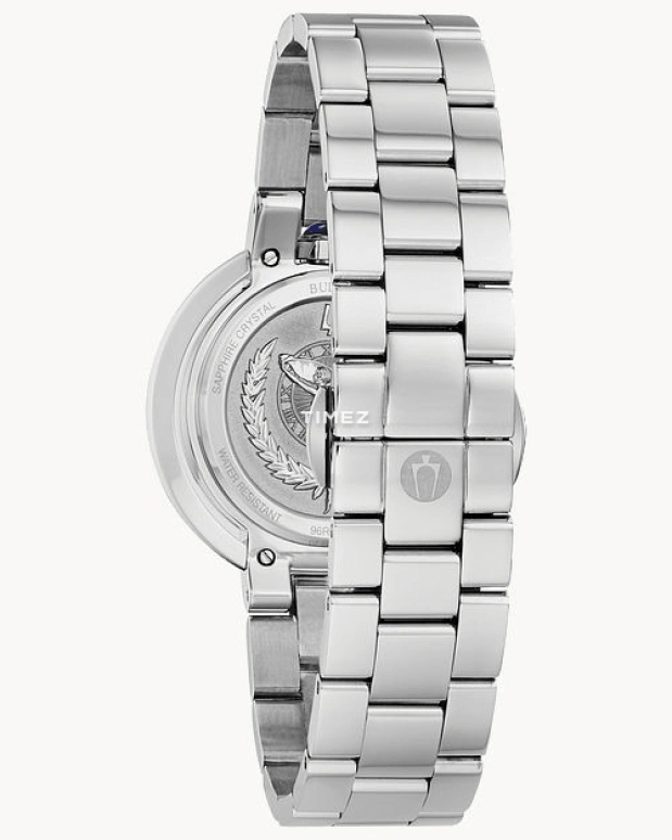 Bulova,Rubaiyat 35mm,35mm,Stainless Steel,Silver,Quartz,Sapphire,Crystal Glass,Round,96R238