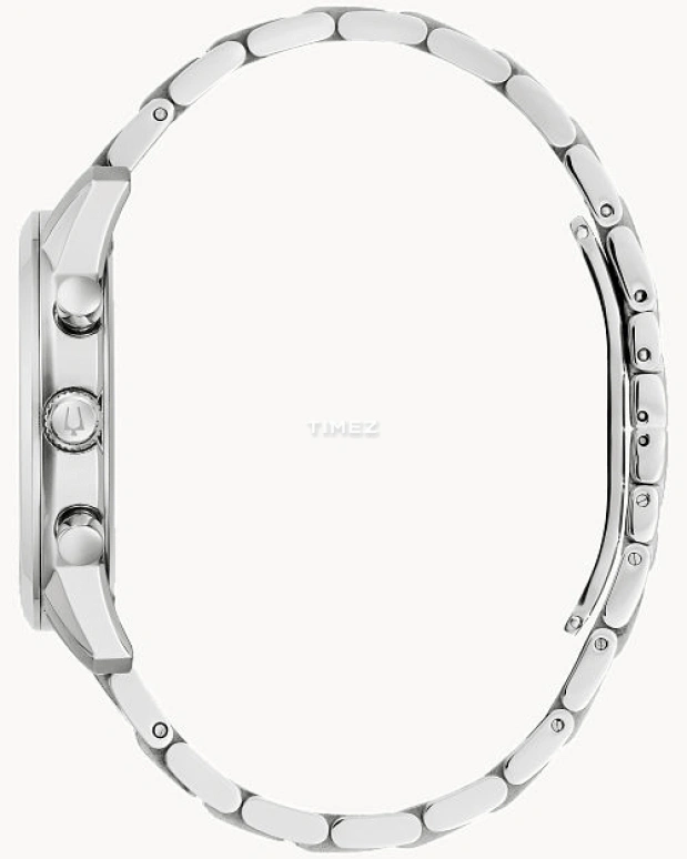 Bulova,Sutton 41mm,41mm,Stainless Steel,Silver,Quartz,Chronograph,Day,96B404