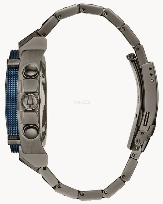 Bulova,Icon 46.50mm,46.50mm,Stainless Steel,Black,Quartz,Chronograph,Day,98B343