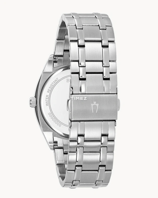 Bulova,Surveyor 39mm,39mm,Stainless Steel,Blue,Quartz,Date,Day,96C125