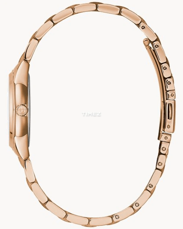 Bulova,Sutton 28mm,28mm,Stainless Steel,Rose Gold,Quartz,Hardlex,Round,97P151