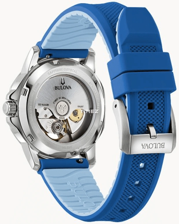 Bulova,Marine Star 35mm,35mm,Stainless Steel,White,Automatic,Sapphire,Crystal Glass,Round,96L324