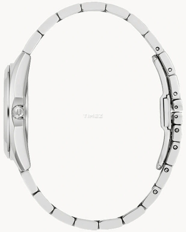 Bulova,Surveyor 31mm,31mm,Stainless Steel,Blue,Quartz,Hardlex,Round,96P229