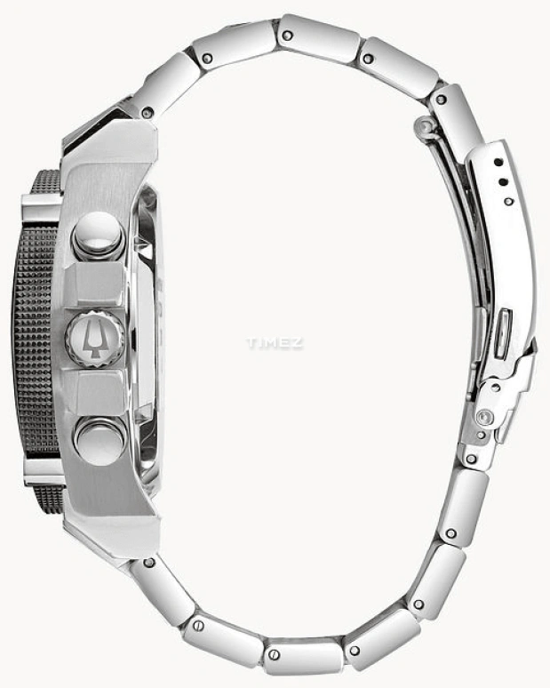 Bulova,Icon 46.50mm,46.50mm,Stainless Steel,Black,Quartz,Chronograph,Day,98B316