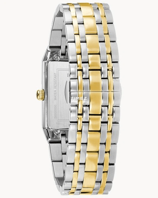 Bulova,Quadra 30.75mm,30.75mm,Stainless Steel,Blue,Quartz,Hardlex,Square,98D154