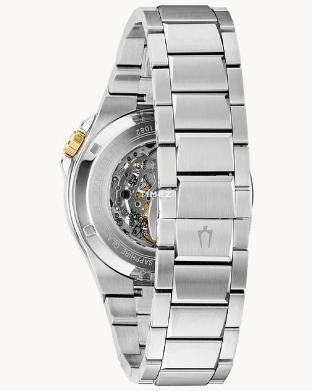 Bulova,Maquina 46mm,46mm,Stainless Steel,Black,Automatic,Sapphire,Crystal Glass,Round,98A224