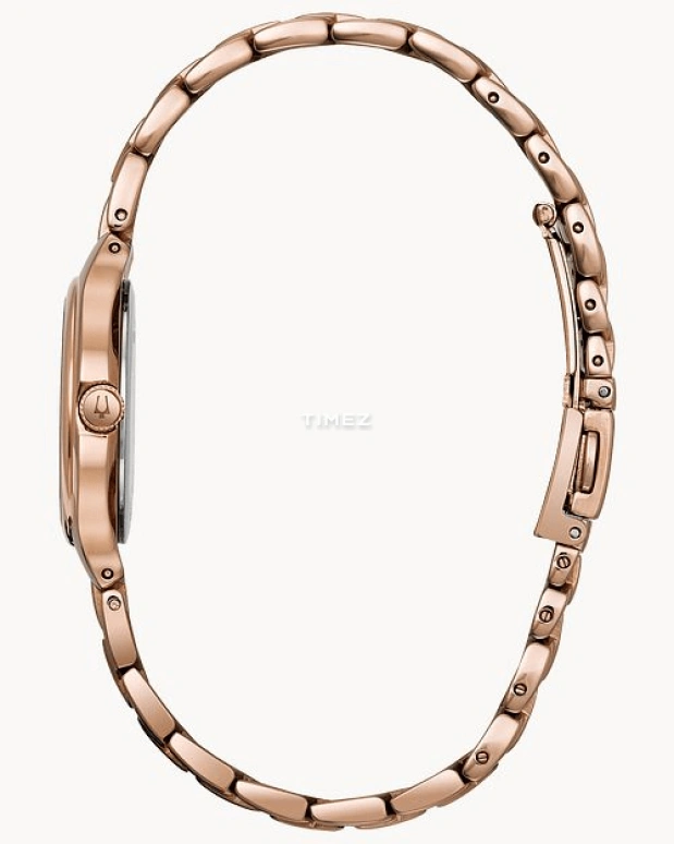 Bulova,Classic 28mm,28mm,Stainless Steel,Rose,Quartz,Hardlex,Round,97L151