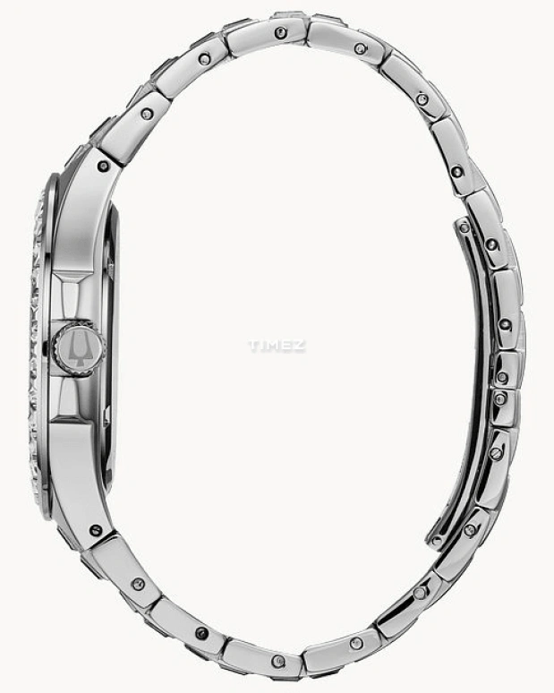 Bulova,Phantom 42mm,42mm,Stainless Steel,Silver White,Quartz,Hardlex,Round,96A236