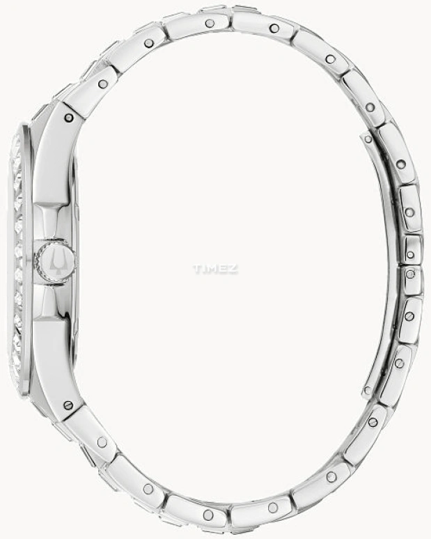 Bulova,Crystal 42mm,42mm,Stainless Steel,Green,Quartz,Hardlex,Round,96A253