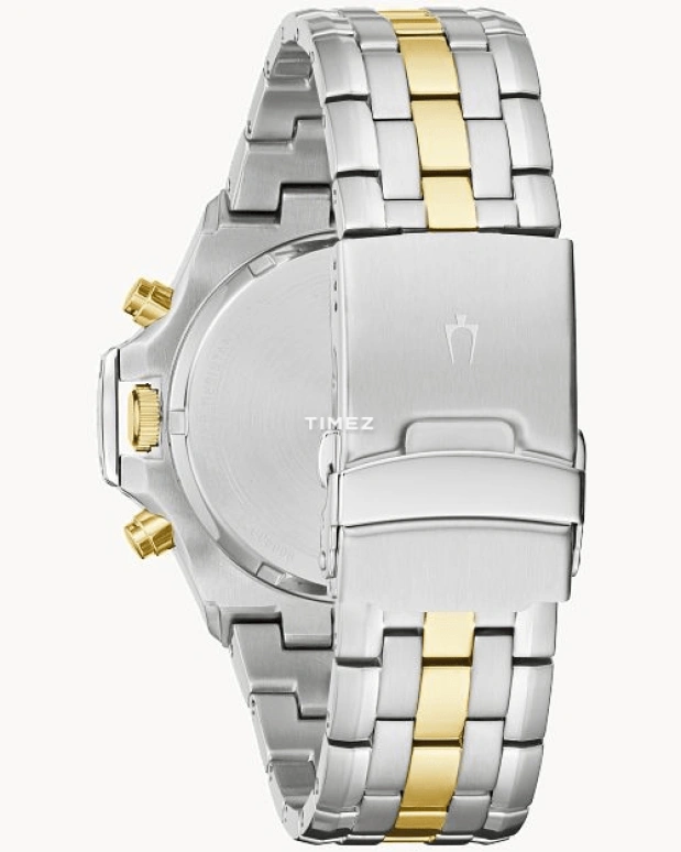 Bulova,Classic 42.50mm,42.50mm,Stainless Steel,Black,Quartz,Chronograph,Day,98B376