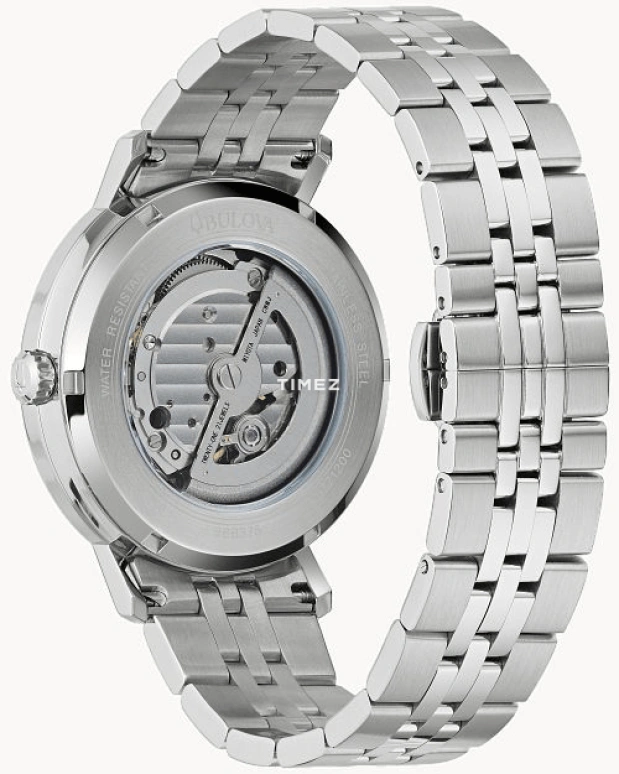 Bulova,Aerojet 41mm,41mm,Stainless Steel,Brown,Automatic,Day,Hardlex,96B375