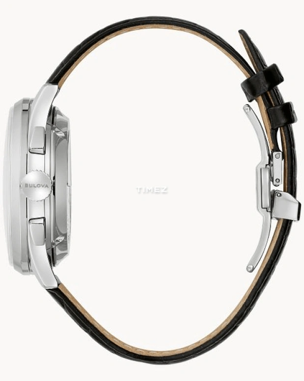 Bulova,Chronograph 42mm,42mm,Stainless Steel,Silver White,Automatic,Chronograph,Date,Day,96C145