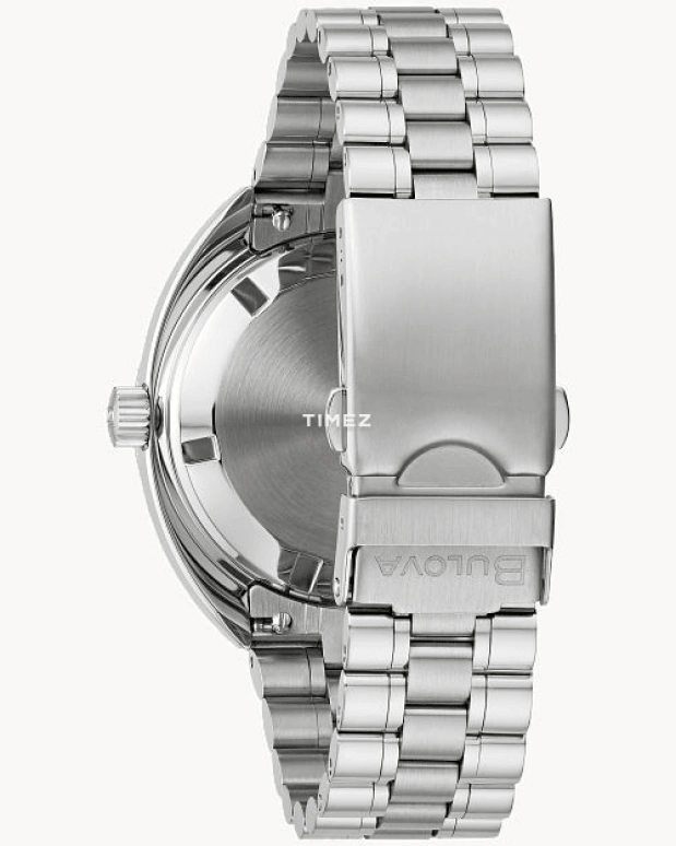 Bulova,Oceanographer 41mm,41mm,Stainless Steel,Blue,Automatic,Day,Dule Time,GMT,96B405