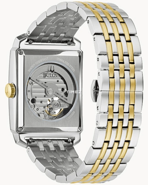 Bulova,Sutton 33mm,33mm,Stainless Steel,Silver,Automatic,Hardlex,Square,98A308